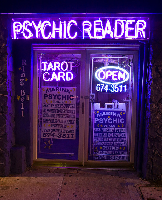 View from a broad: Psychic fun with the girls?